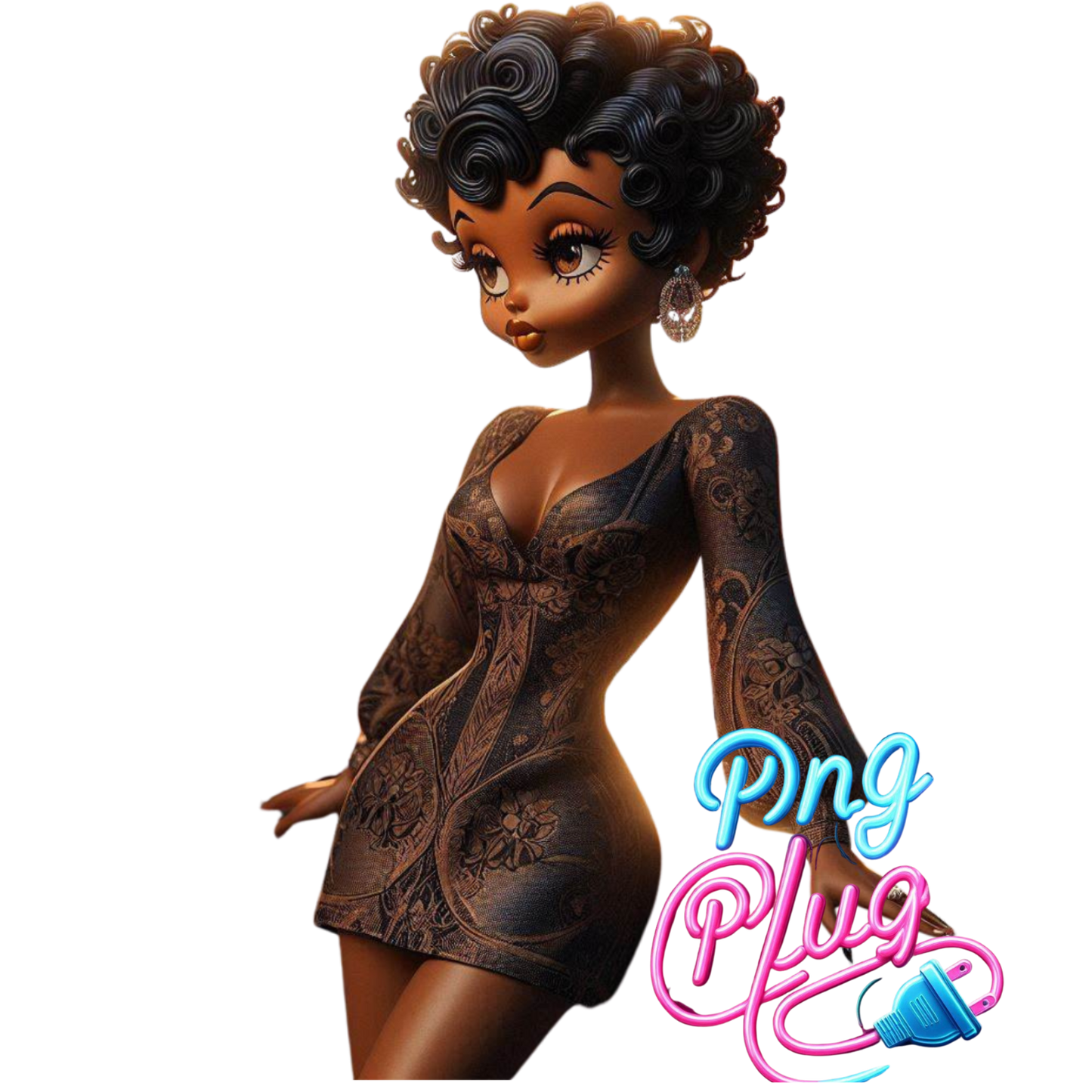 Vintage Glamour Betty PNG Bundle - Instant Digital Download