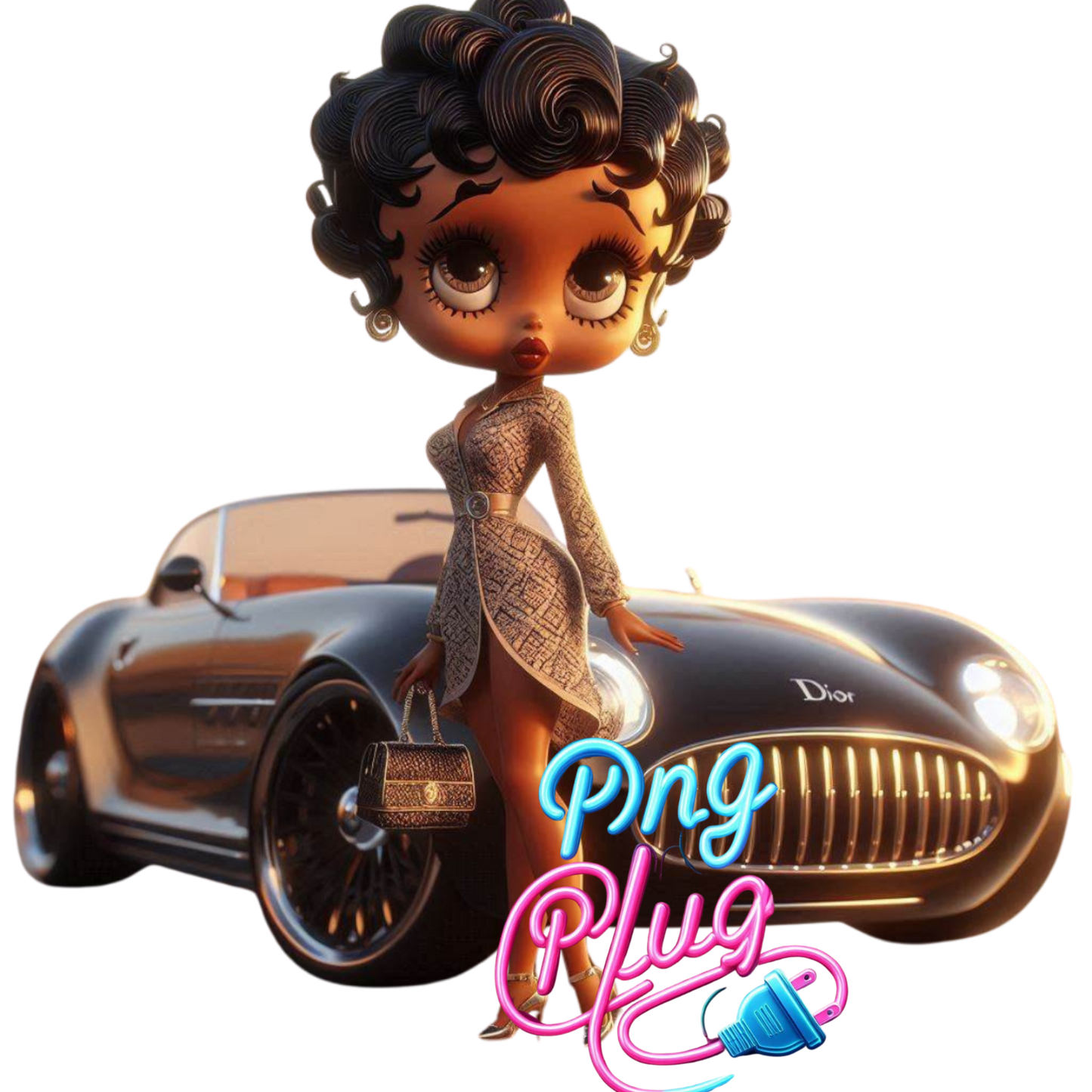Vintage Glamour Betty PNG Bundle - Instant Digital Download