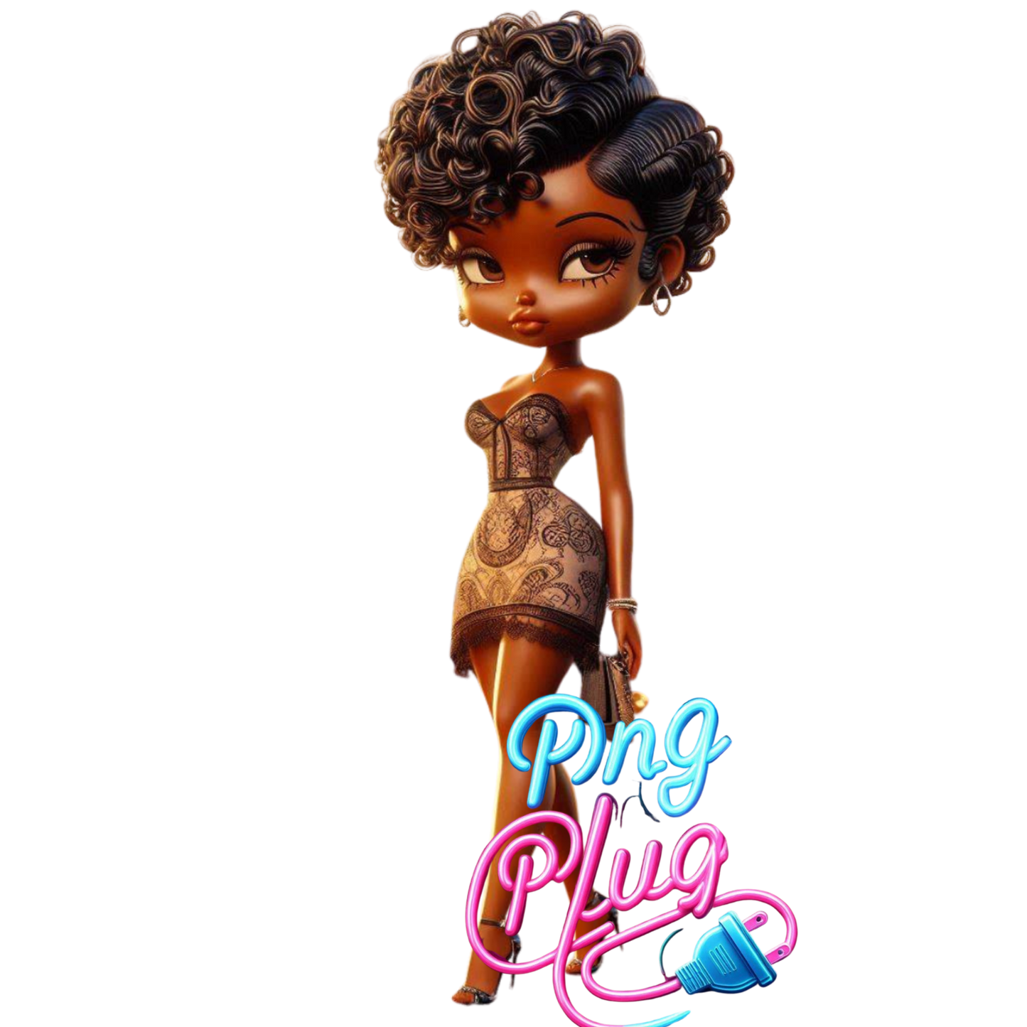 Vintage Glamour Betty PNG Bundle - Instant Digital Download