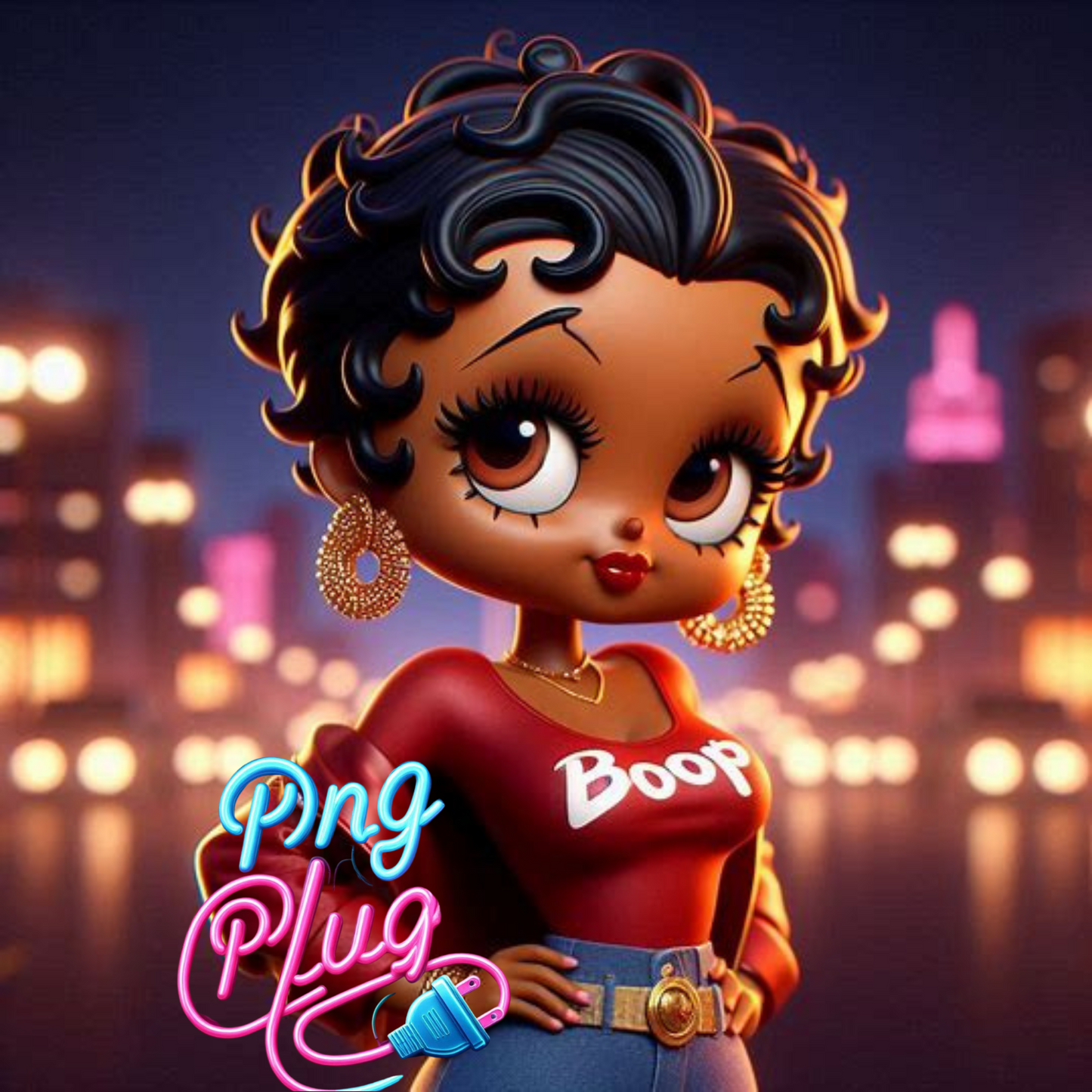 Chic Betty Boop in Glam Pink – Trendy Fashion & Luxury Car 6PNG Image Bundle Instant - Instant Digital Download (Copy)