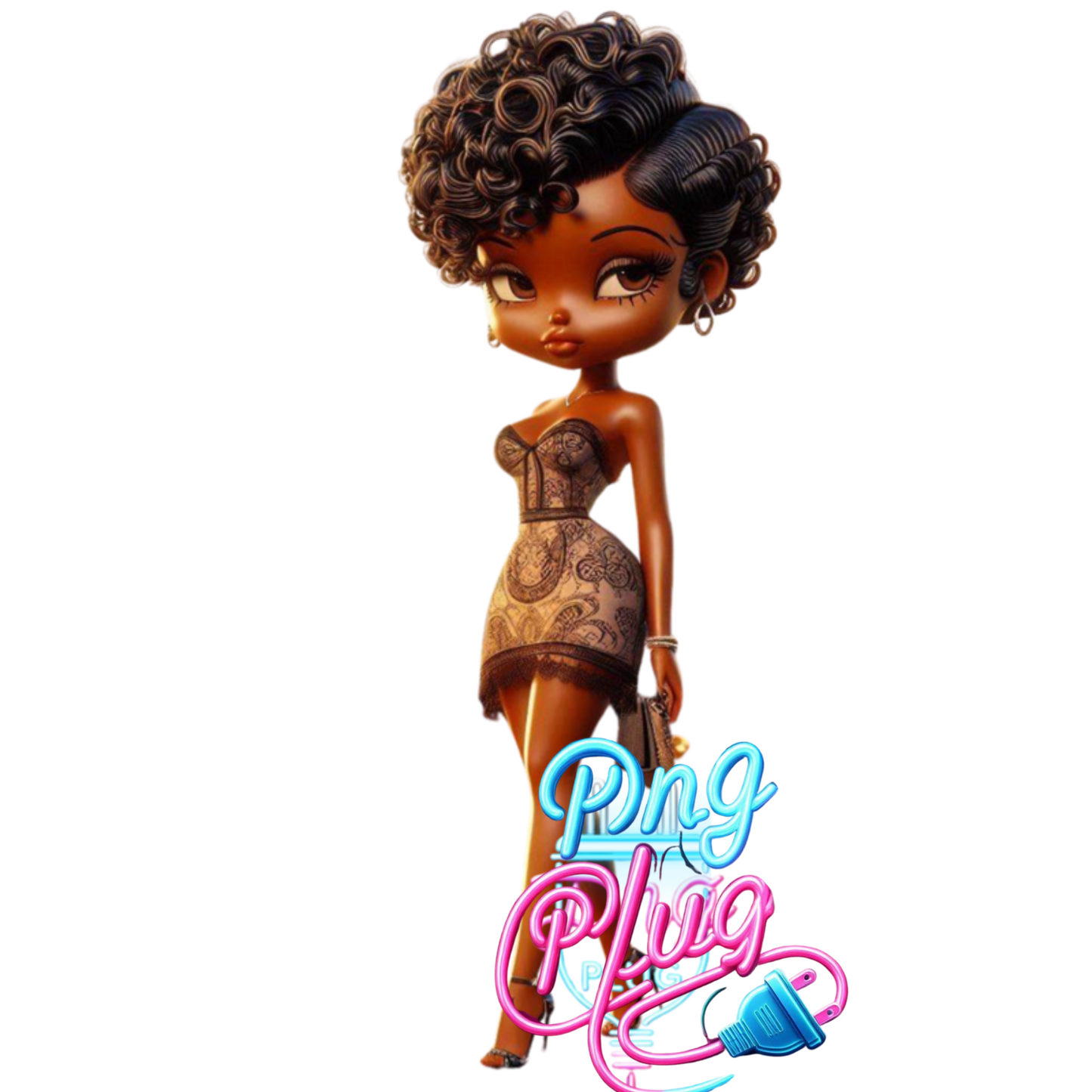 Vintage Glamour Betty PNG Bundle - Instant Digital Download