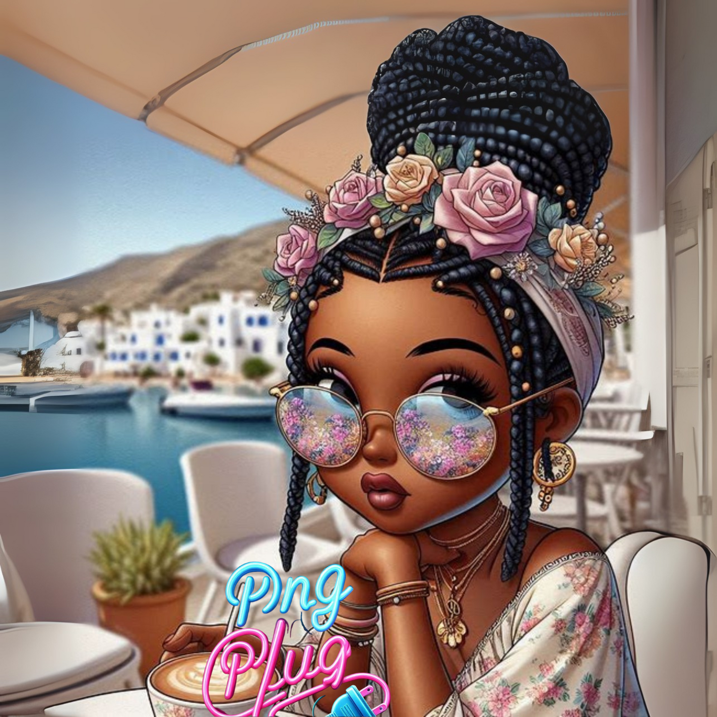 Boho Traveler Betty Boop Image Bundle - Retro Digital Art -for Bags, Mugs & T-Shirts – Trendy Fashion PNG Image Bundle - Instant Digital Download