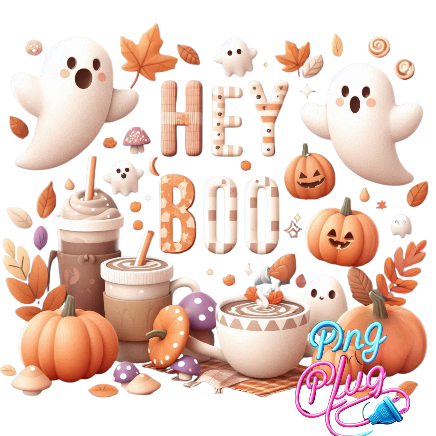 Hey Boo Halloween Mug, Tumbler & PNG Wrap Bundle| Instant Digital Download)