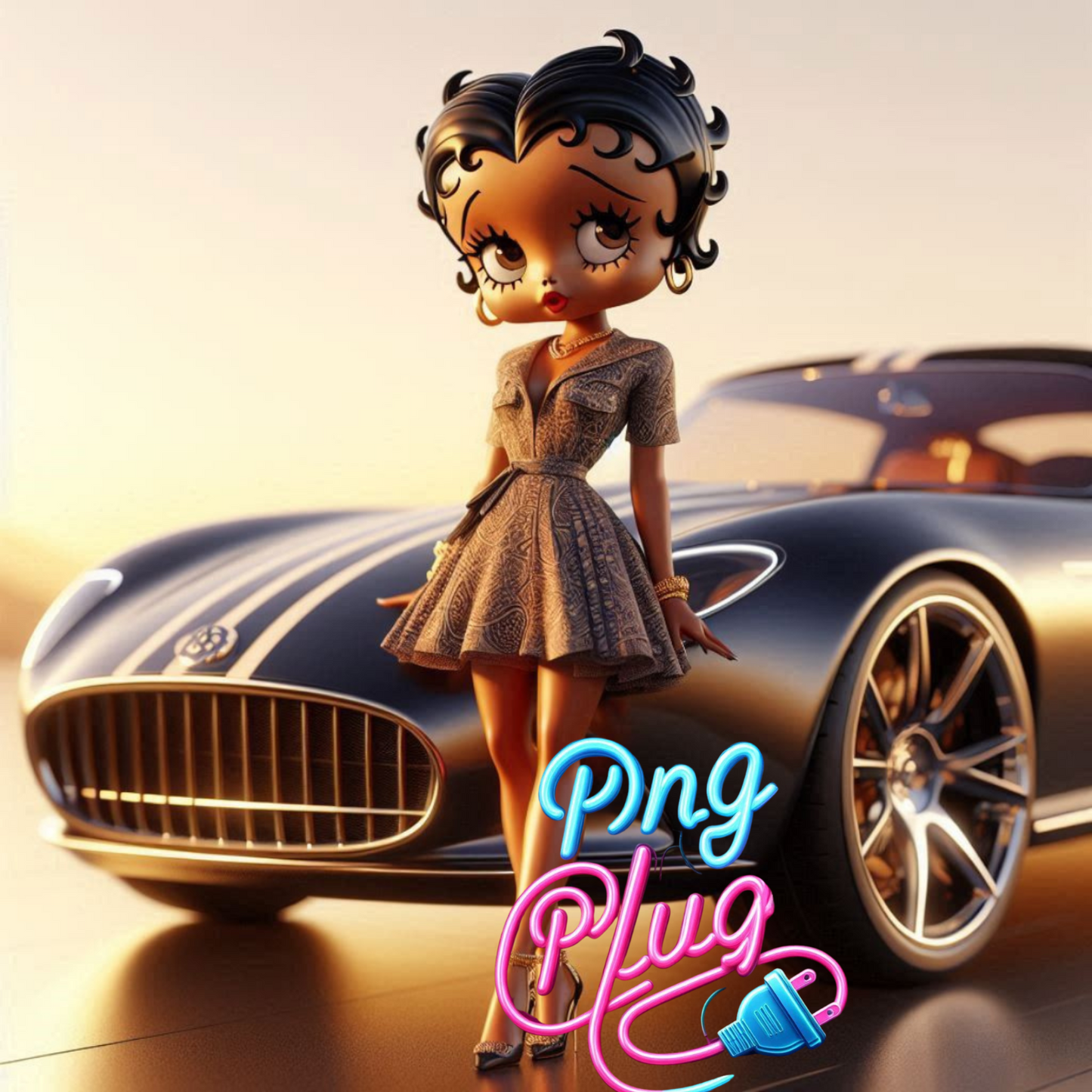 Vintage Glamour Betty PNG Bundle - Instant Digital Download