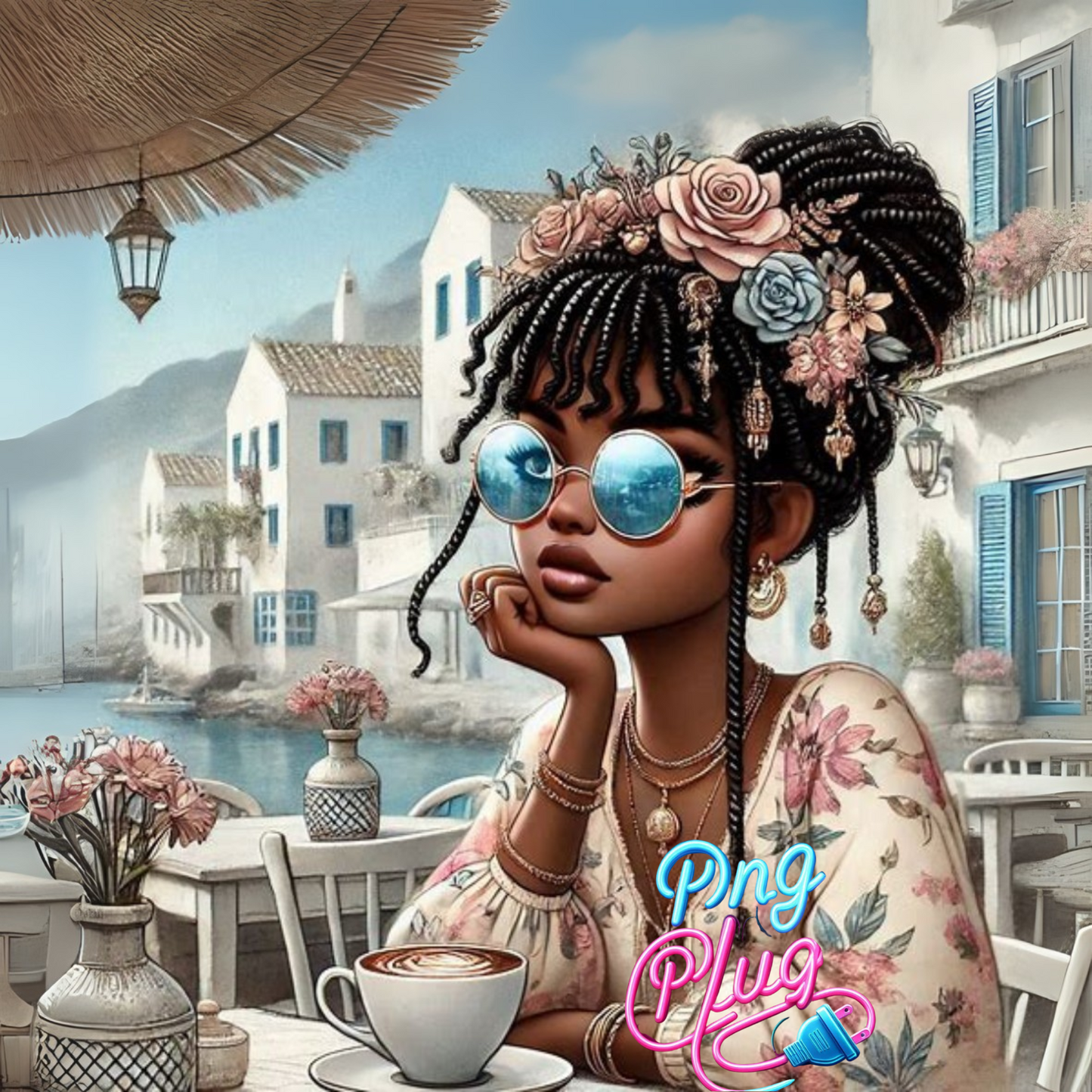 Boho Traveler Betty Boop Image Bundle - Retro Digital Art -for Bags, Mugs & T-Shirts – Trendy Fashion PNG Image Bundle - Instant Digital Download