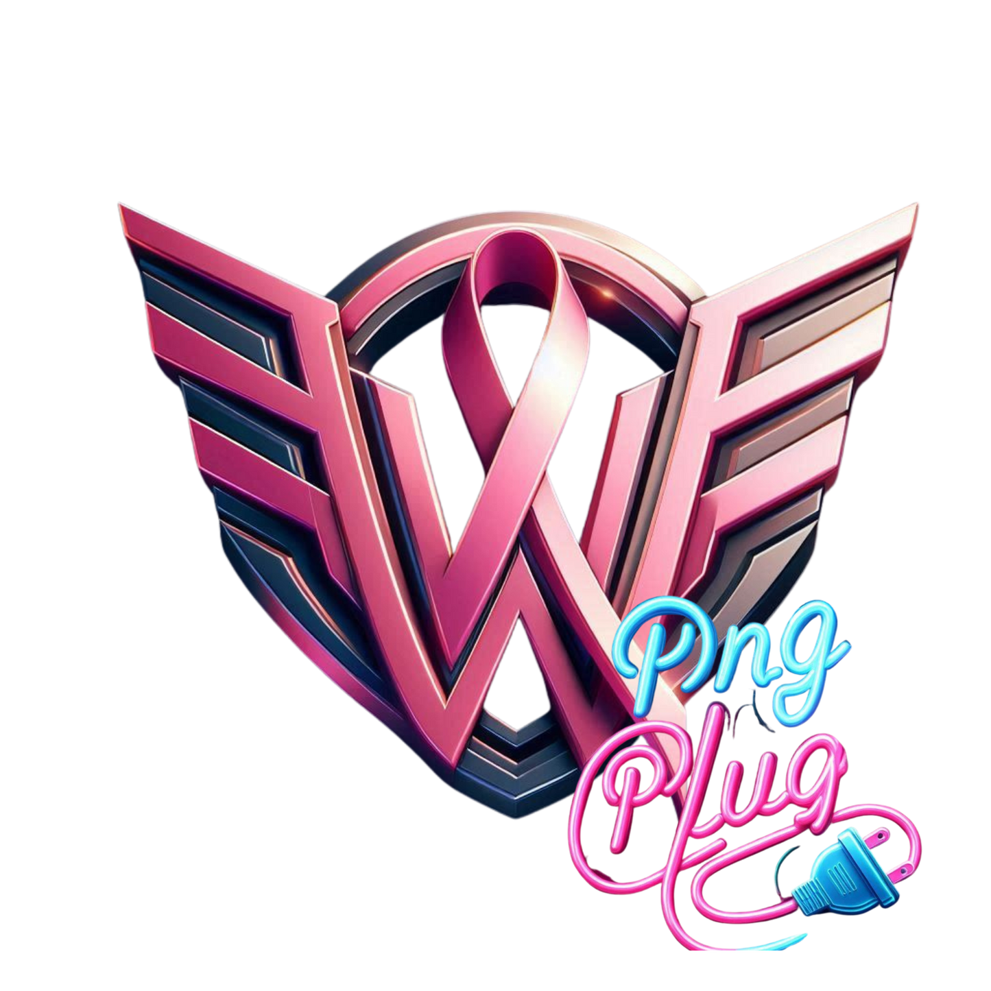 Pink Ribbon Wings: Breast Cancer Awareness Symbol- Instant Digital Download