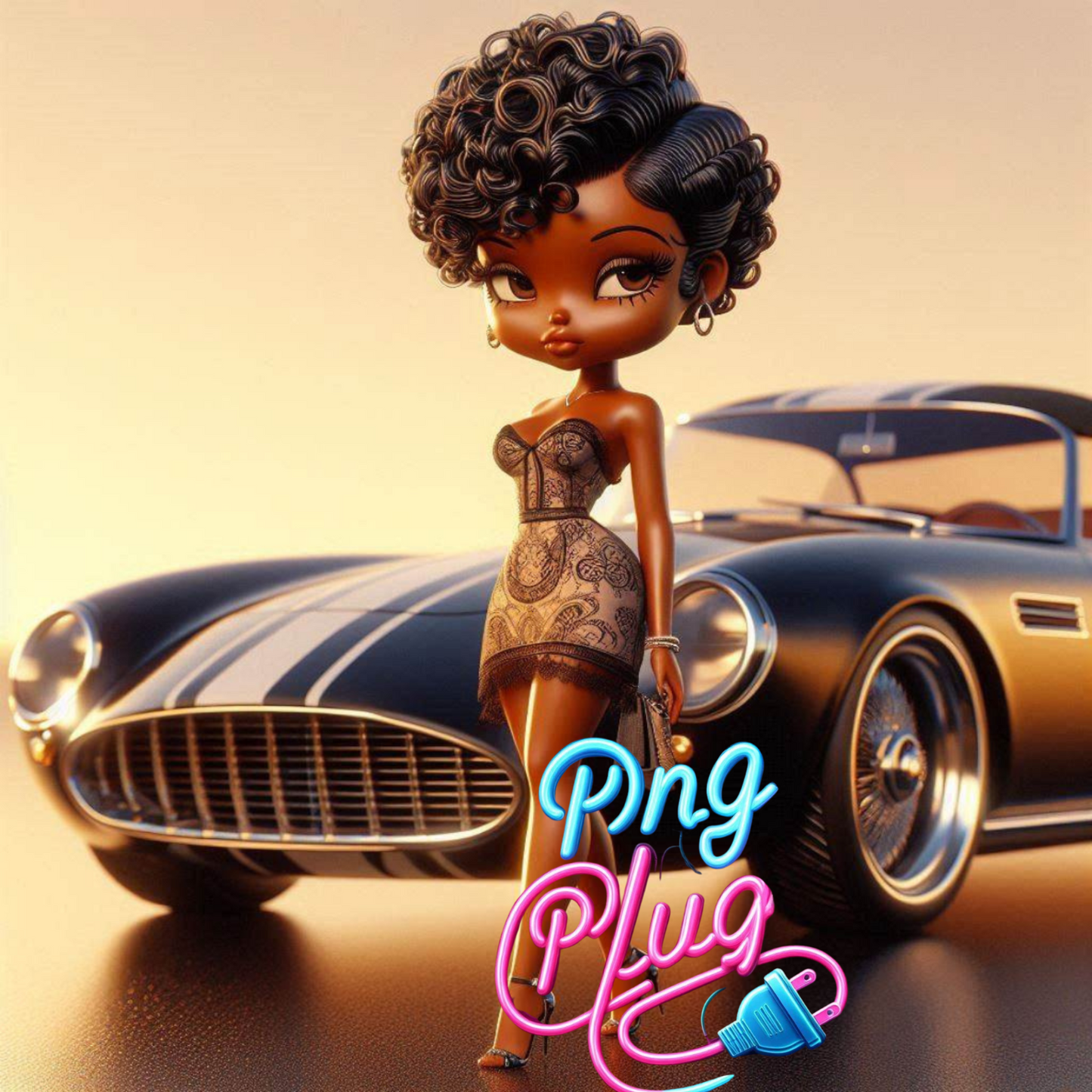 Vintage Glamour Betty PNG Bundle - Instant Digital Download