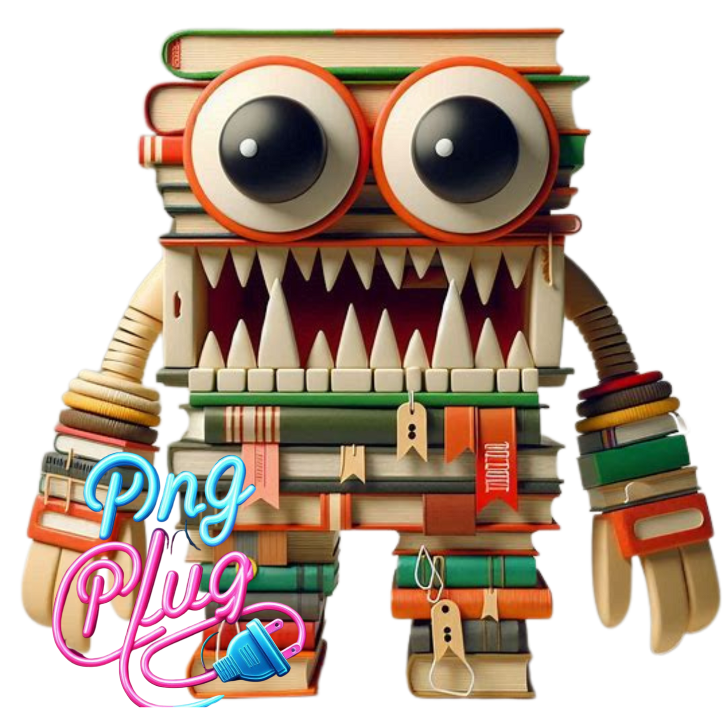 Funny Book Monster PNG for Back to School Crafts, Teacher Projects, Kids’ Shirts & Classroom Decor - Instant Digital Download