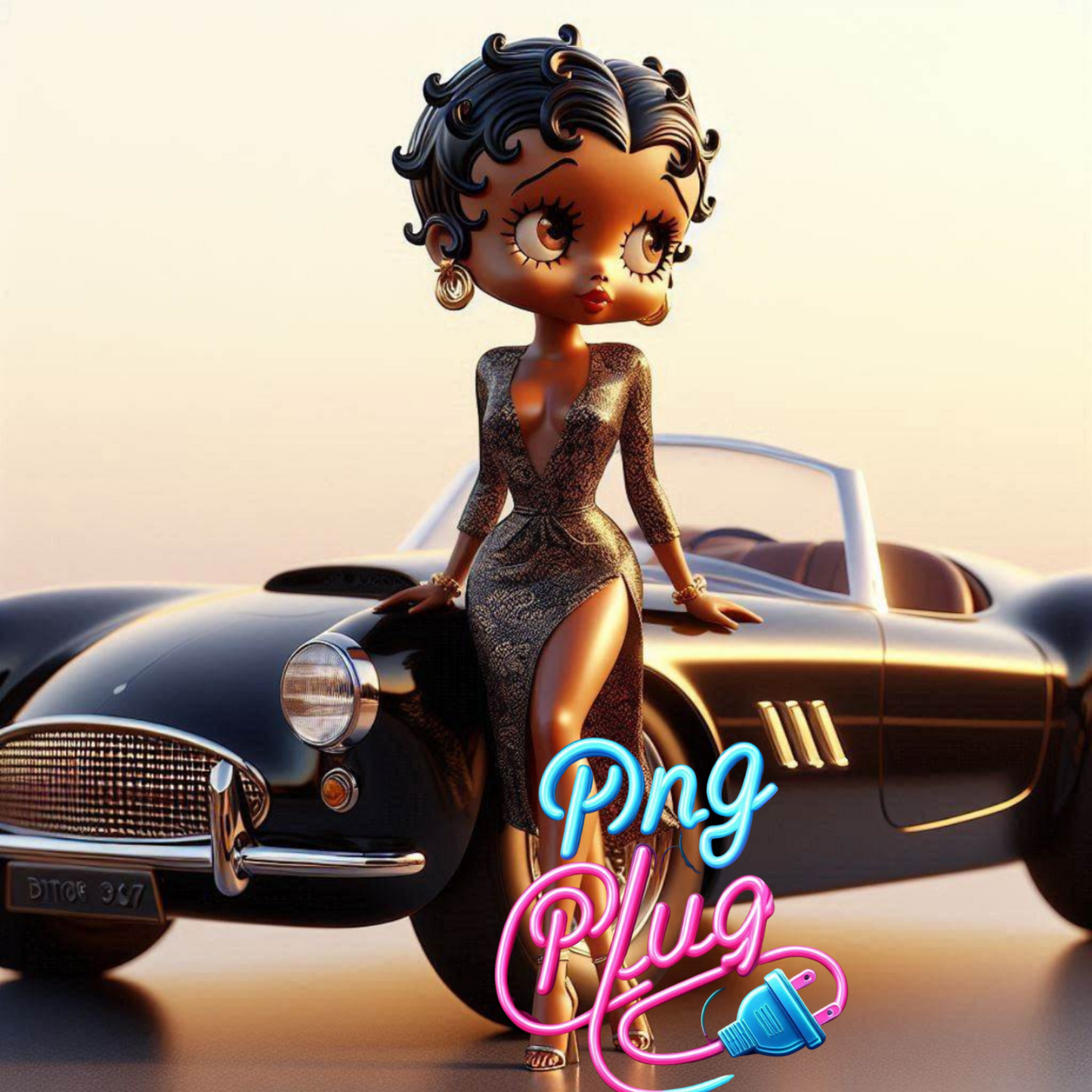 Vintage Glamour Betty PNG Bundle - Instant Digital Download