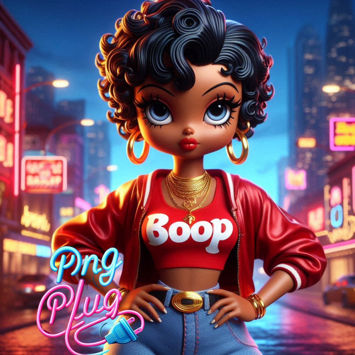 Chic Betty Boop in Glam Pink – Trendy Fashion & Luxury Car 6PNG Image Bundle Instant - Instant Digital Download (Copy)