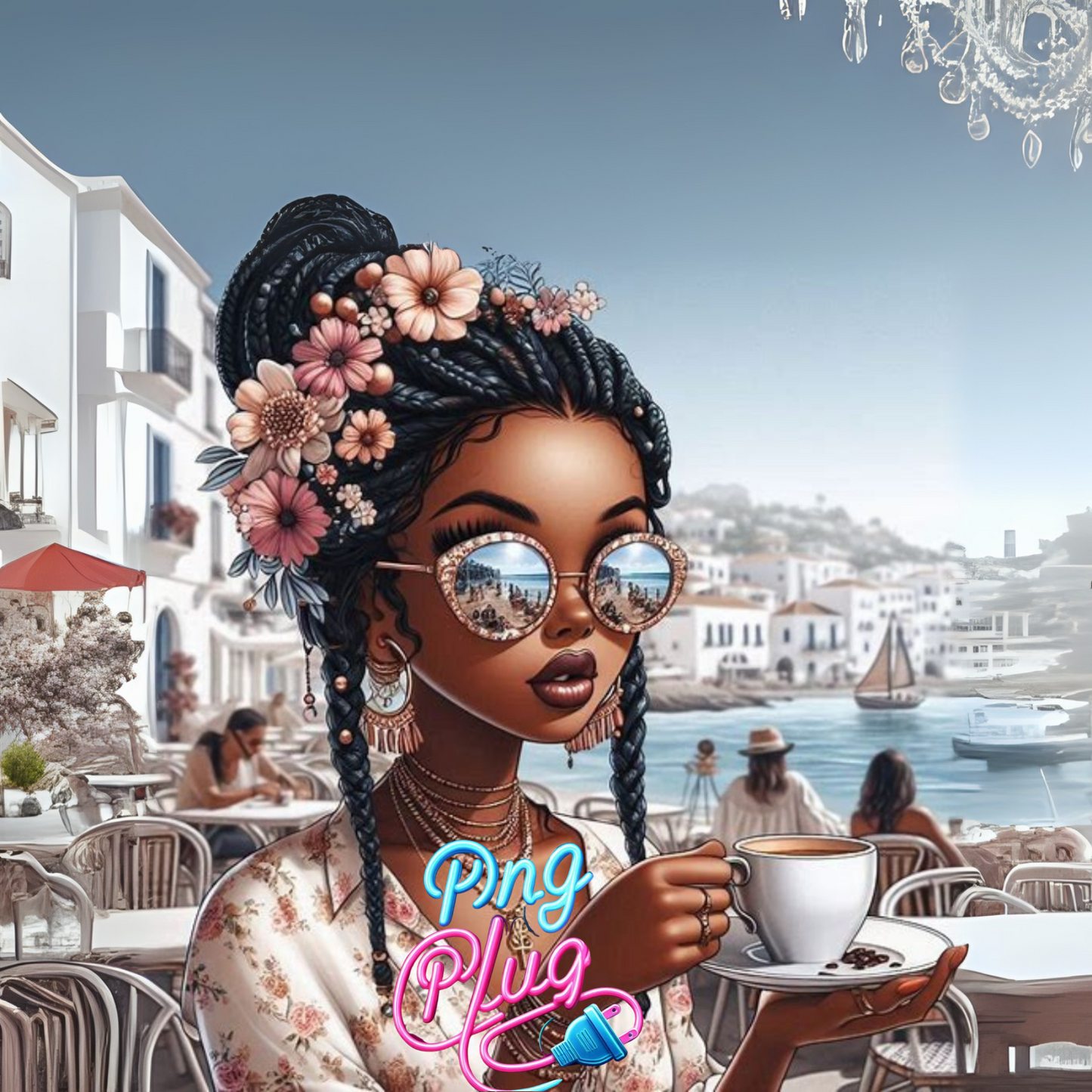 Boho Traveler Betty Boop Image Bundle - Retro Digital Art -for Bags, Mugs & T-Shirts – Trendy Fashion PNG Image Bundle - Instant Digital Download