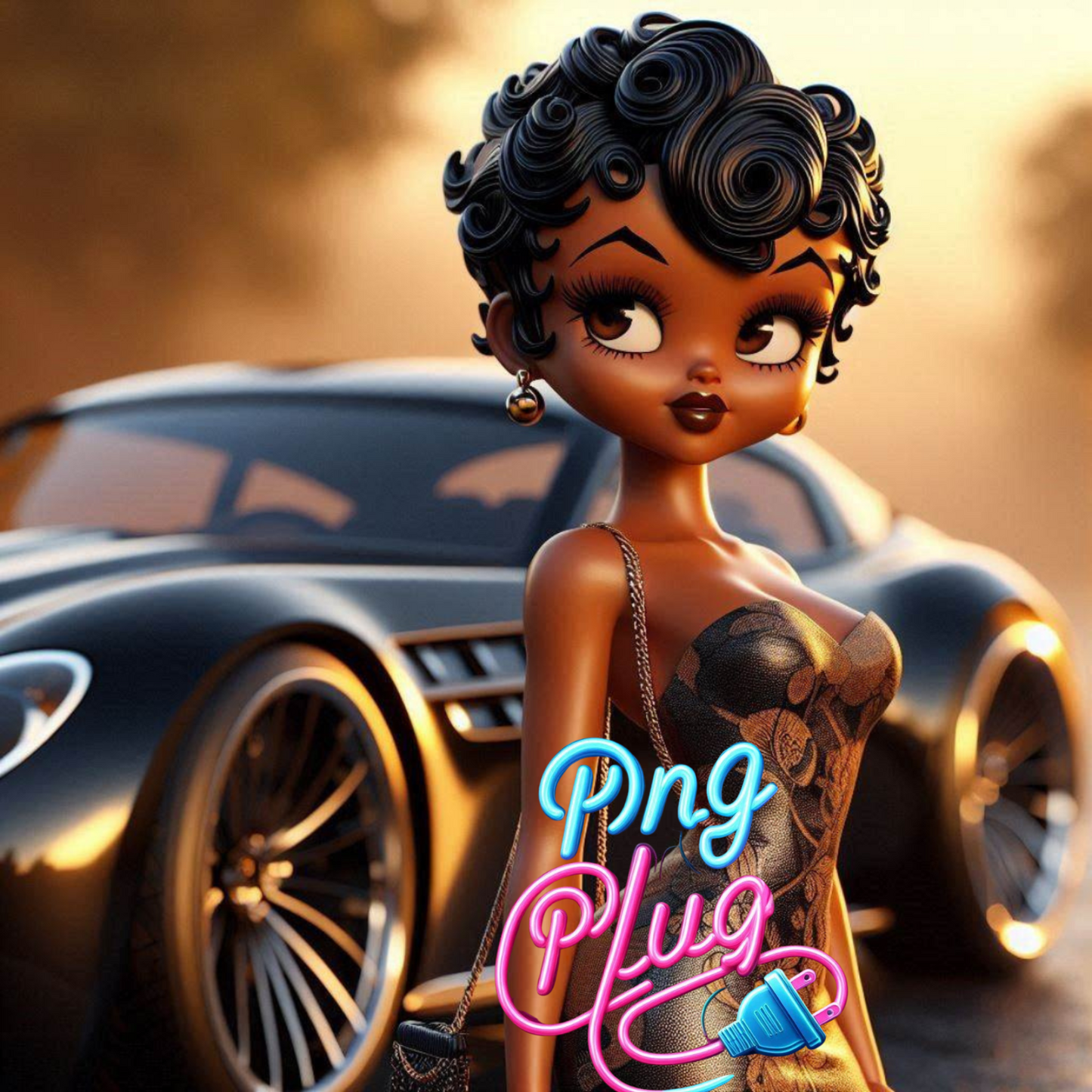 Vintage Glamour Betty PNG Bundle - Instant Digital Download