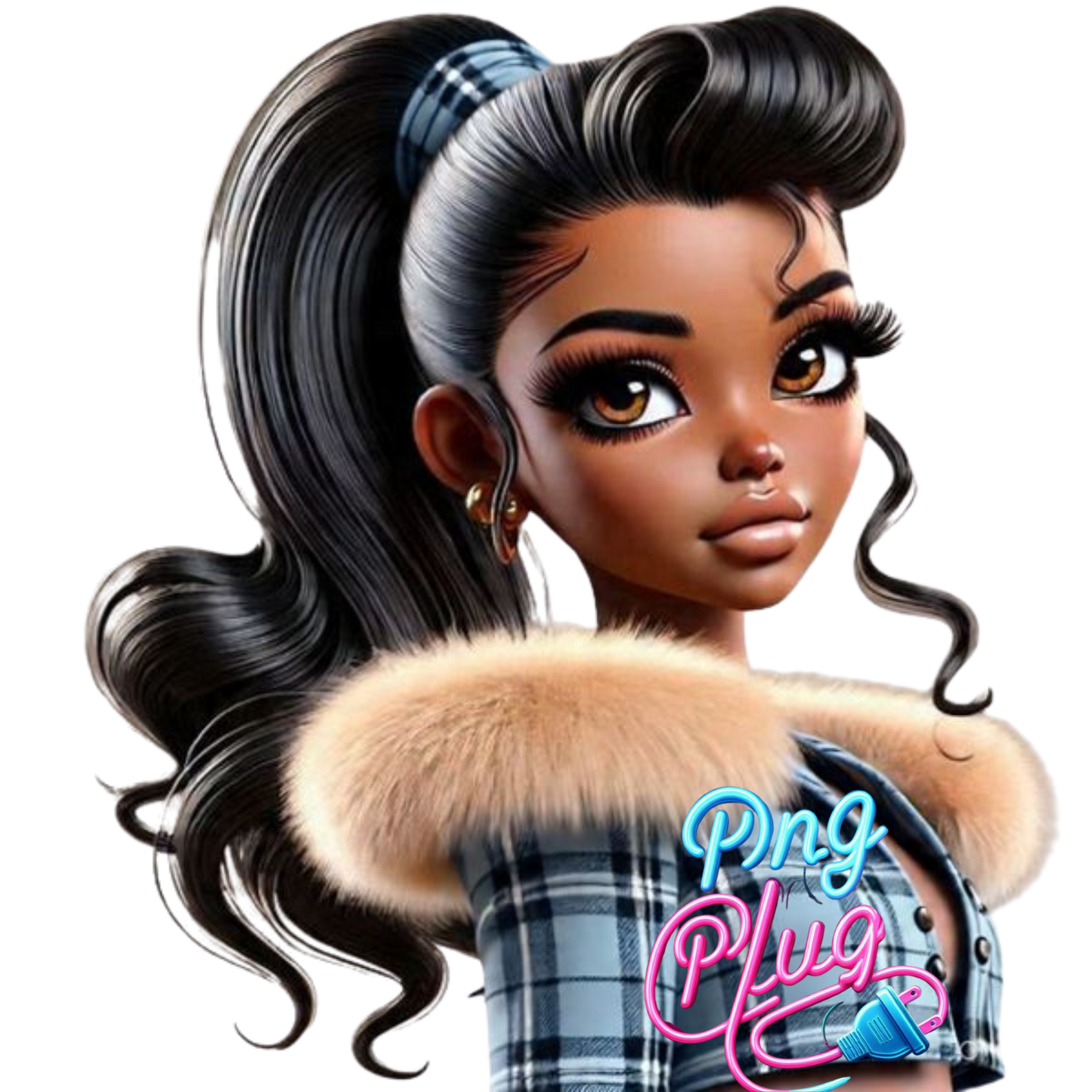 Glamorous Retro Betty Boop PNG Bundle Images - Instant Digital Download.