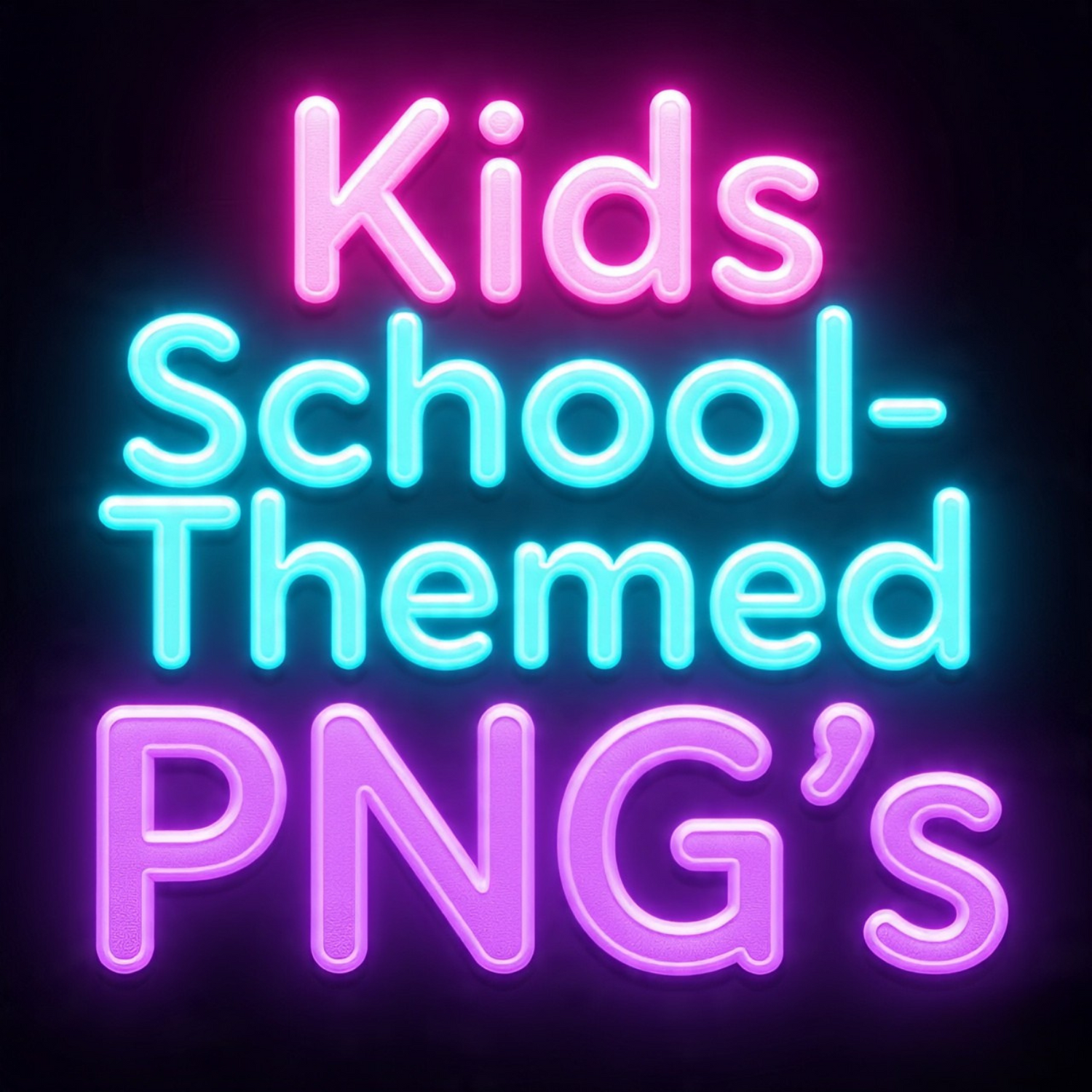 Kids School‑Themed PNG’s