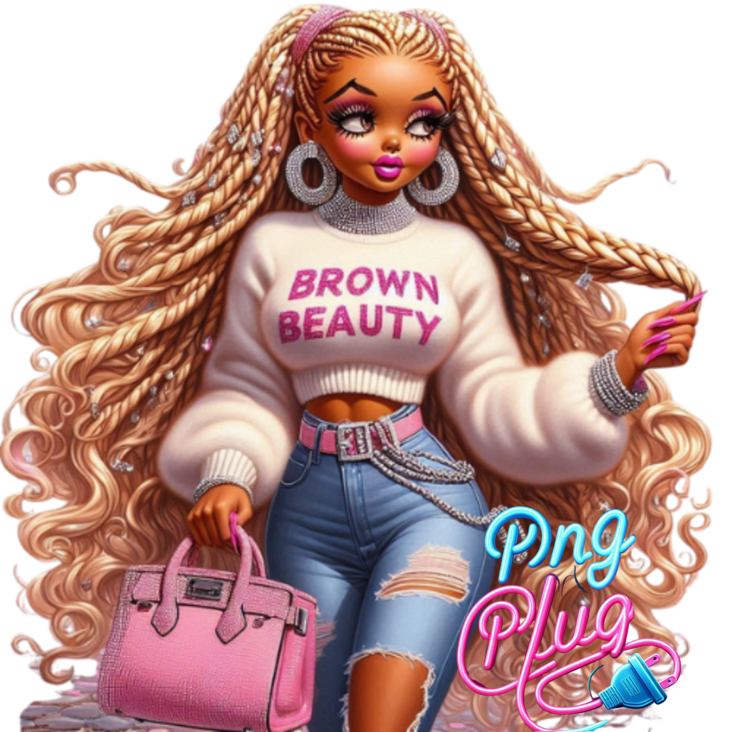 Betty Boop African American Diva PNG Bundle  - Instant Digital Download