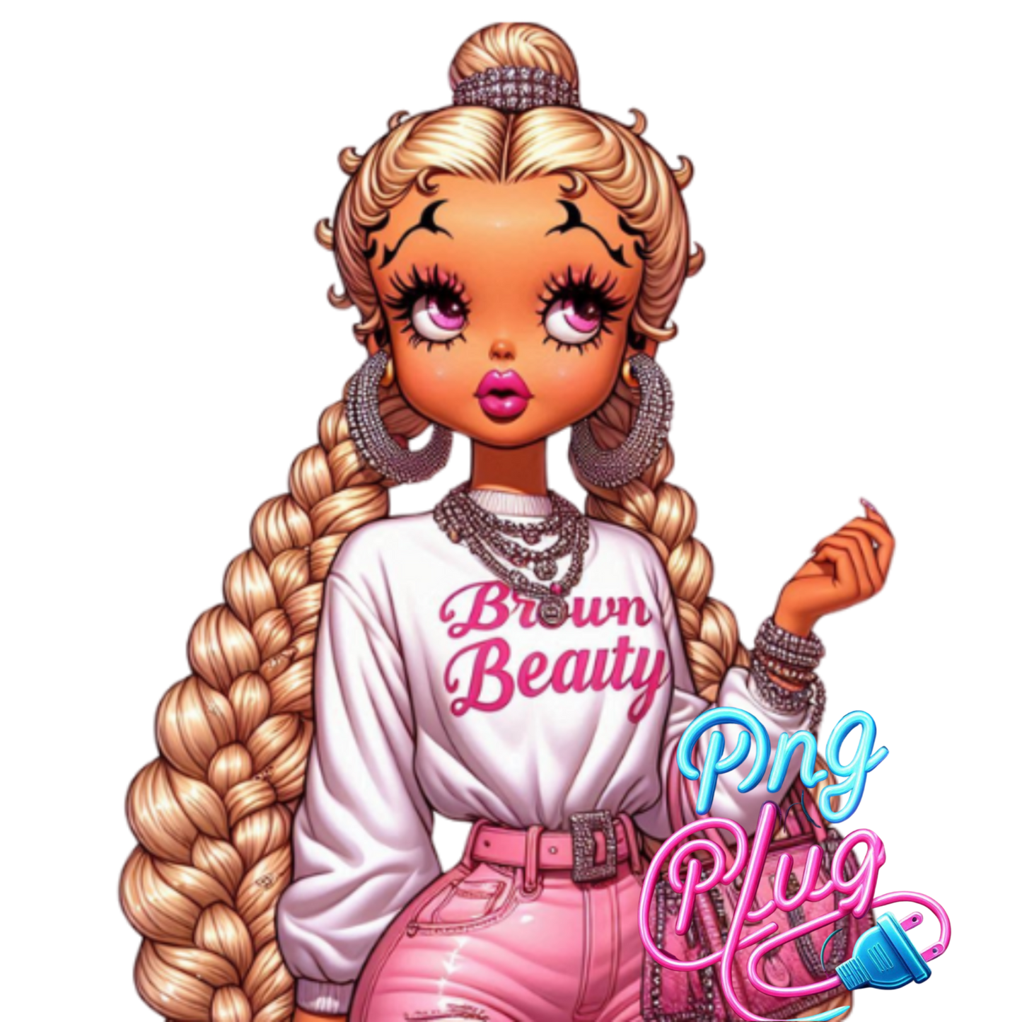 Betty Boop African American Diva PNG Bundle  - Instant Digital Download