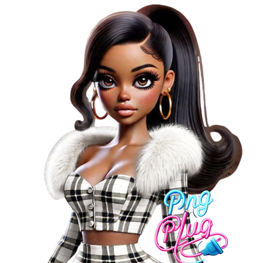 Glamorous Retro Betty Boop PNG Bundle Images - Instant Digital Download.