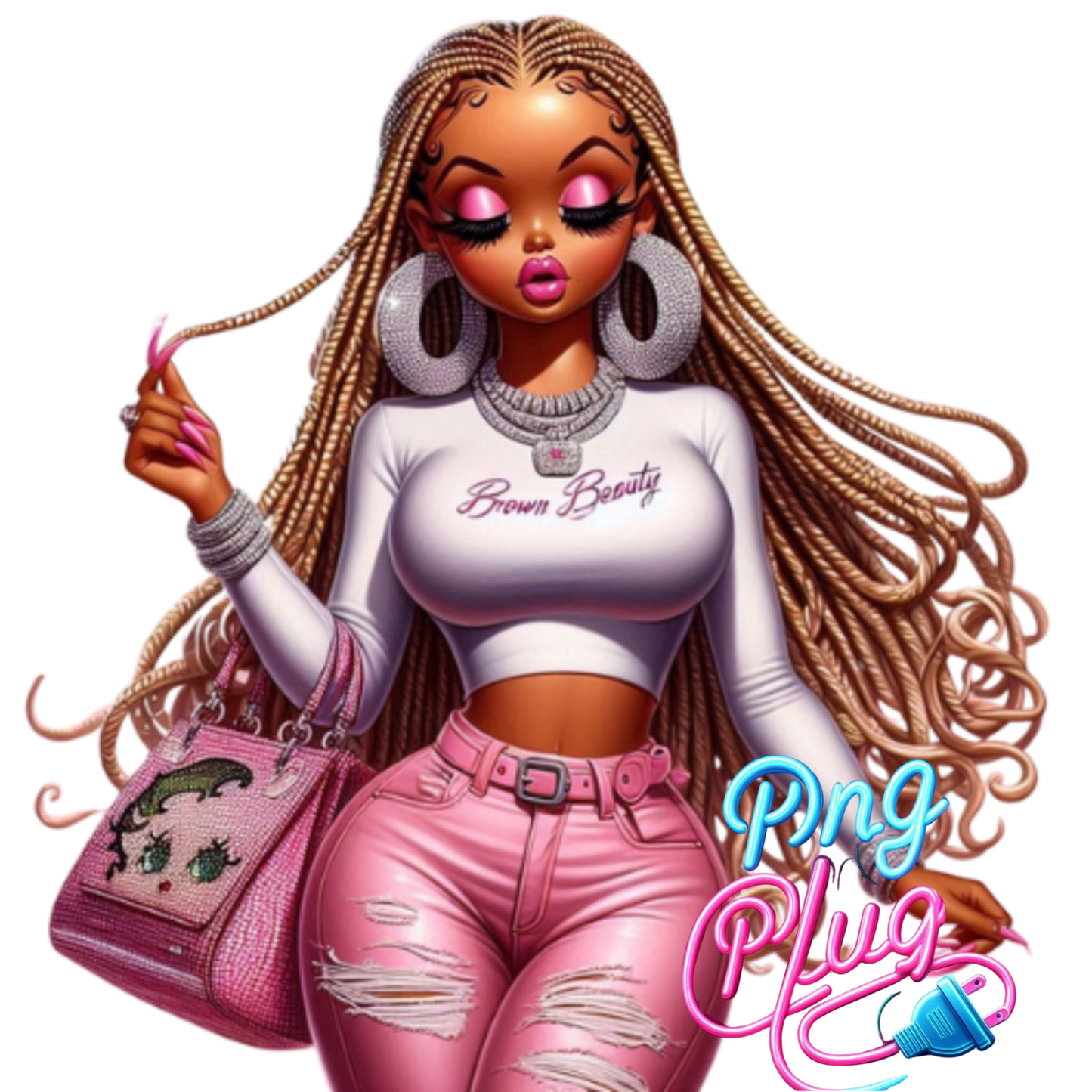 Betty Boop African American Diva PNG Bundle  - Instant Digital Download