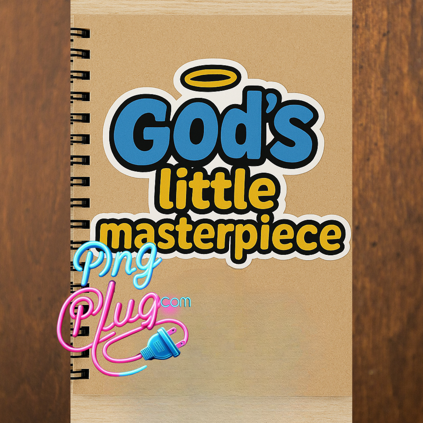 God’s Little Masterpiece PNG Cute Whimsical Christian Digital Faith Sticker Sublimation Clipart for T Shirts and Gifts - Instant Digital Download