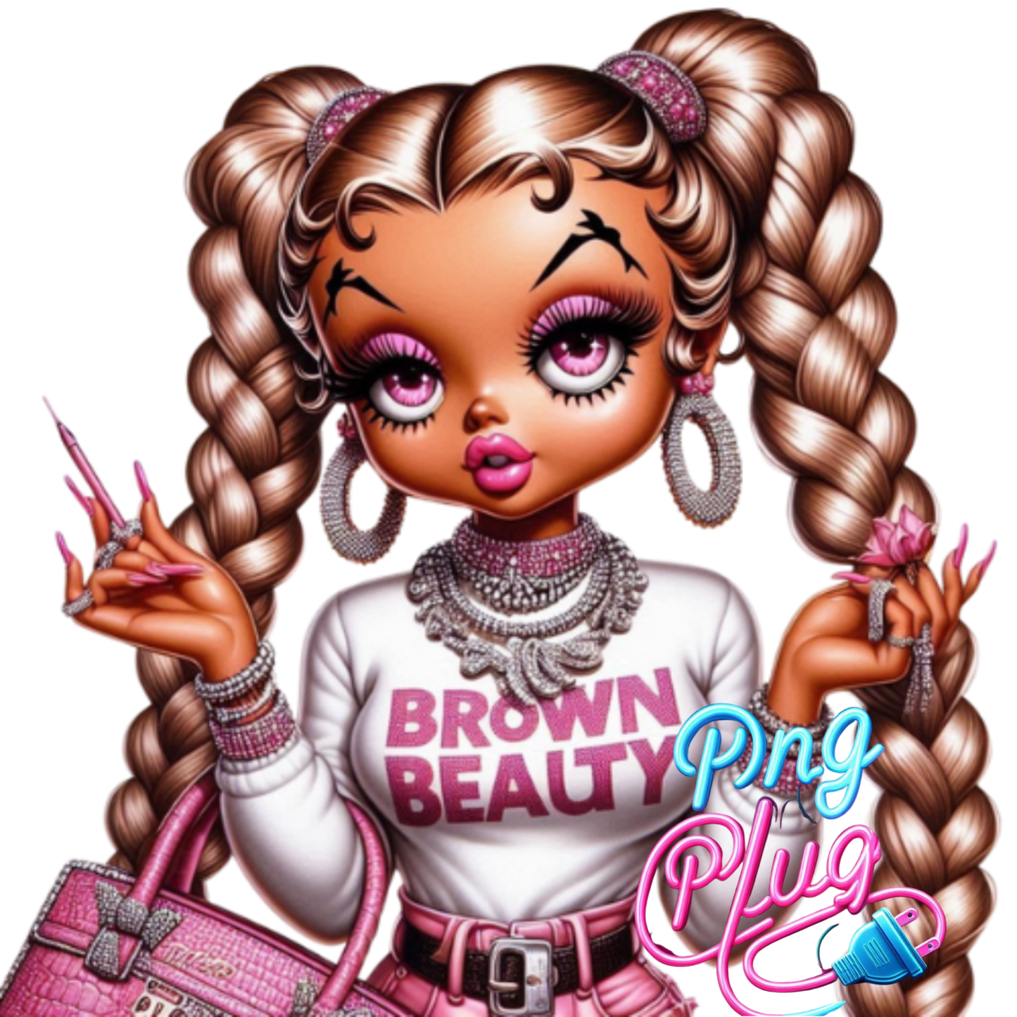 Betty Boop African American Diva PNG Bundle  - Instant Digital Download