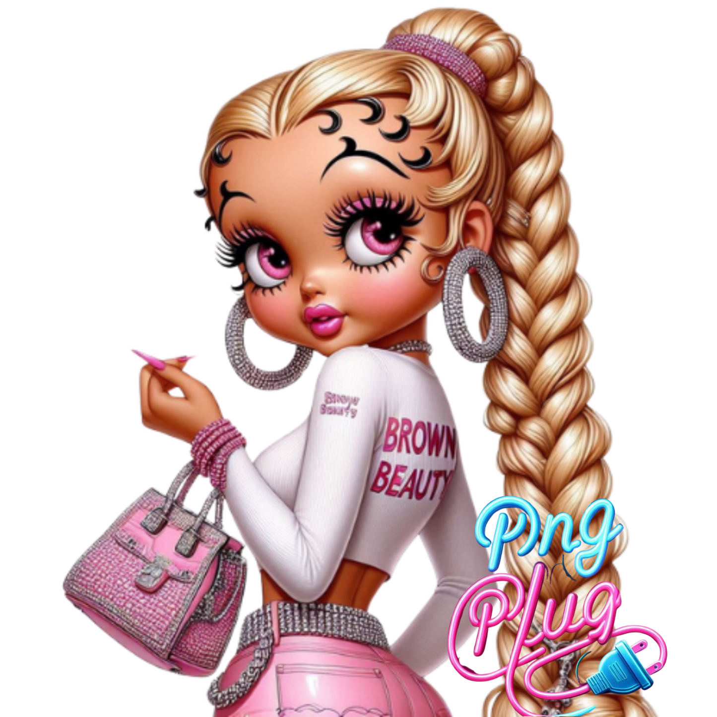 Betty Boop African American Diva PNG Bundle  - Instant Digital Download