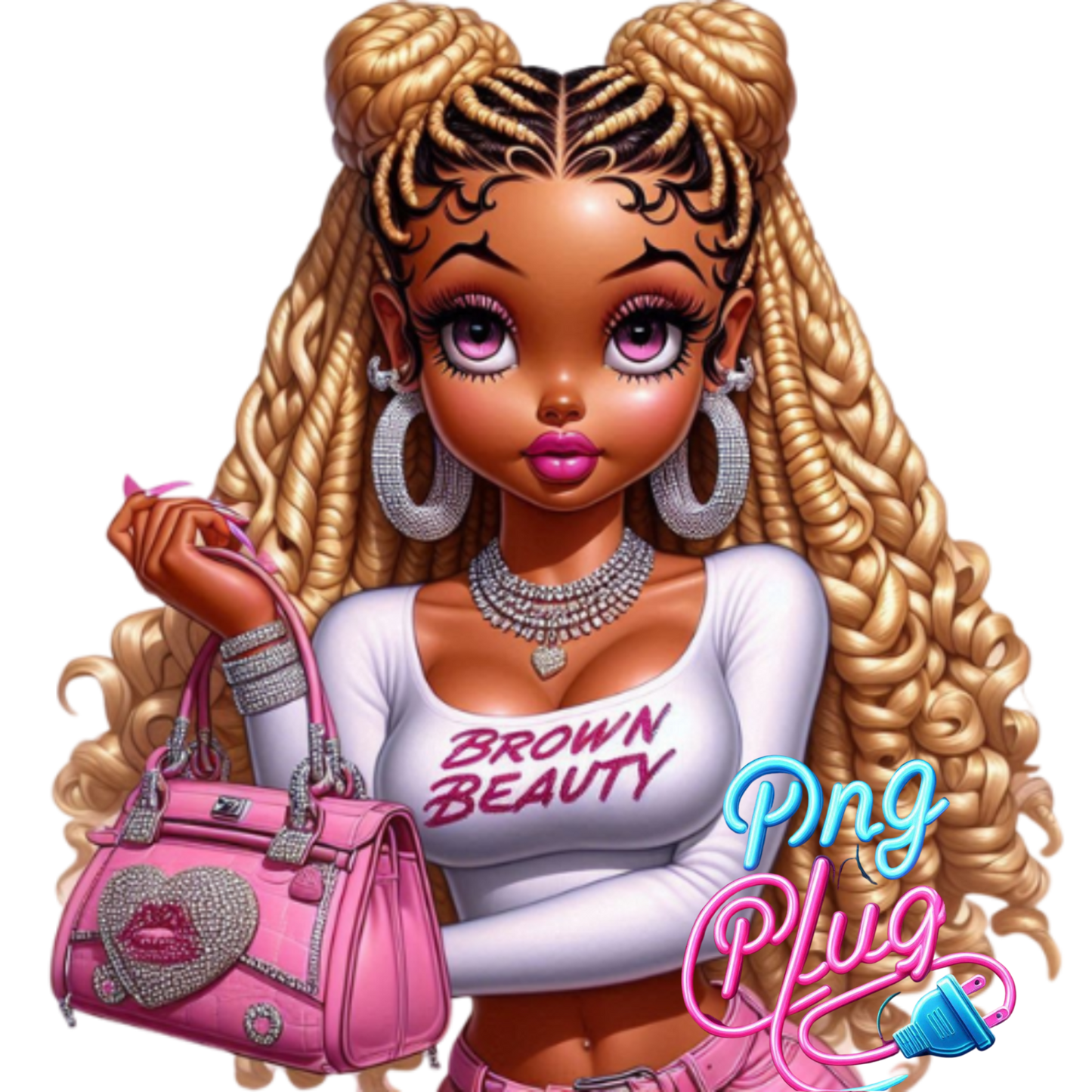 Betty Boop African American Diva PNG Bundle  - Instant Digital Download